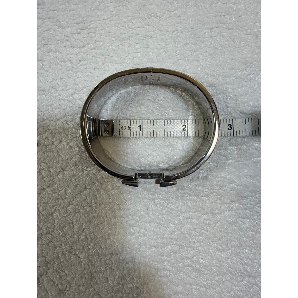 Hermes Clic Clac H Bracelet Black and Silver - Picture 4 of 10